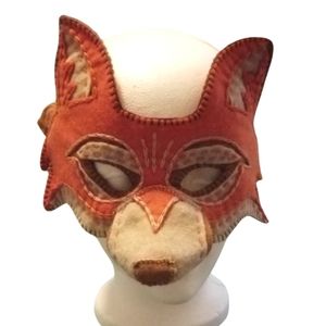 Orange Wolf (Fox) Felt Mask